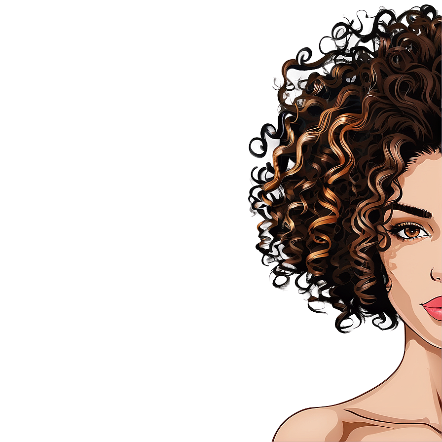 Curly Hair Highlights Png Sdc