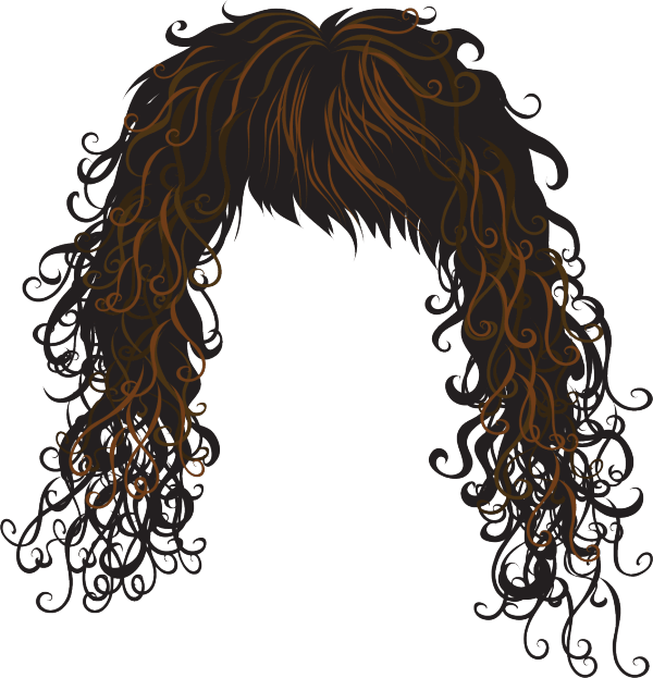 Transparent Hair Styles Png - Curly Hair Wig Clipart, Png Download PNG with transparent background