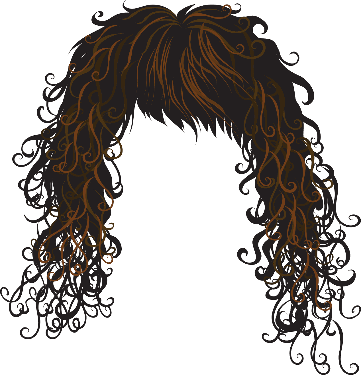 Curly Hair Illustration