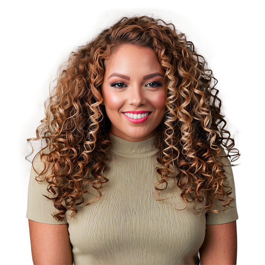 Curly Hair Night Out Png 60