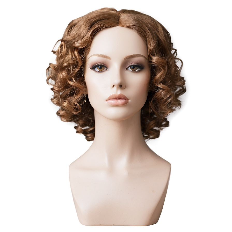 Curly Hair Wig Png 05252024