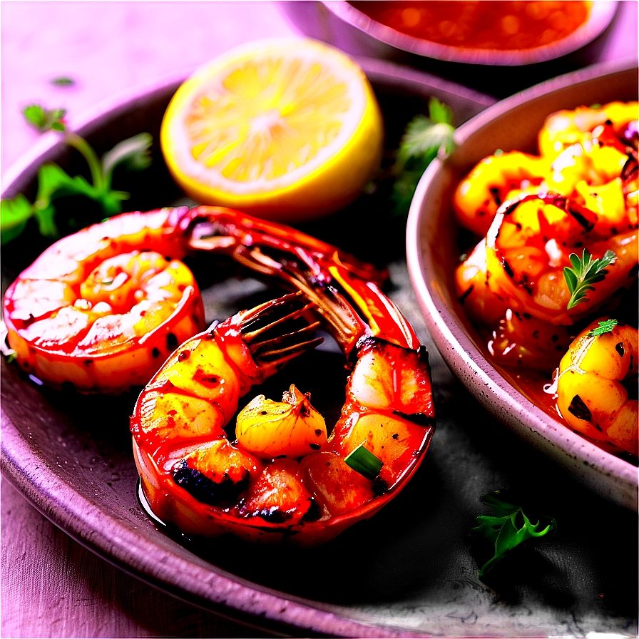 Curry Marinated Grilled Shrimp Png 86