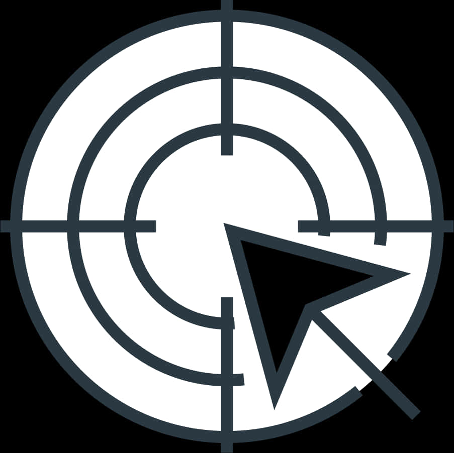 Cursor Target Icon Graphic PNG with transparent background