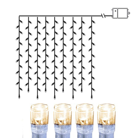 Curtain String Lights Illustration