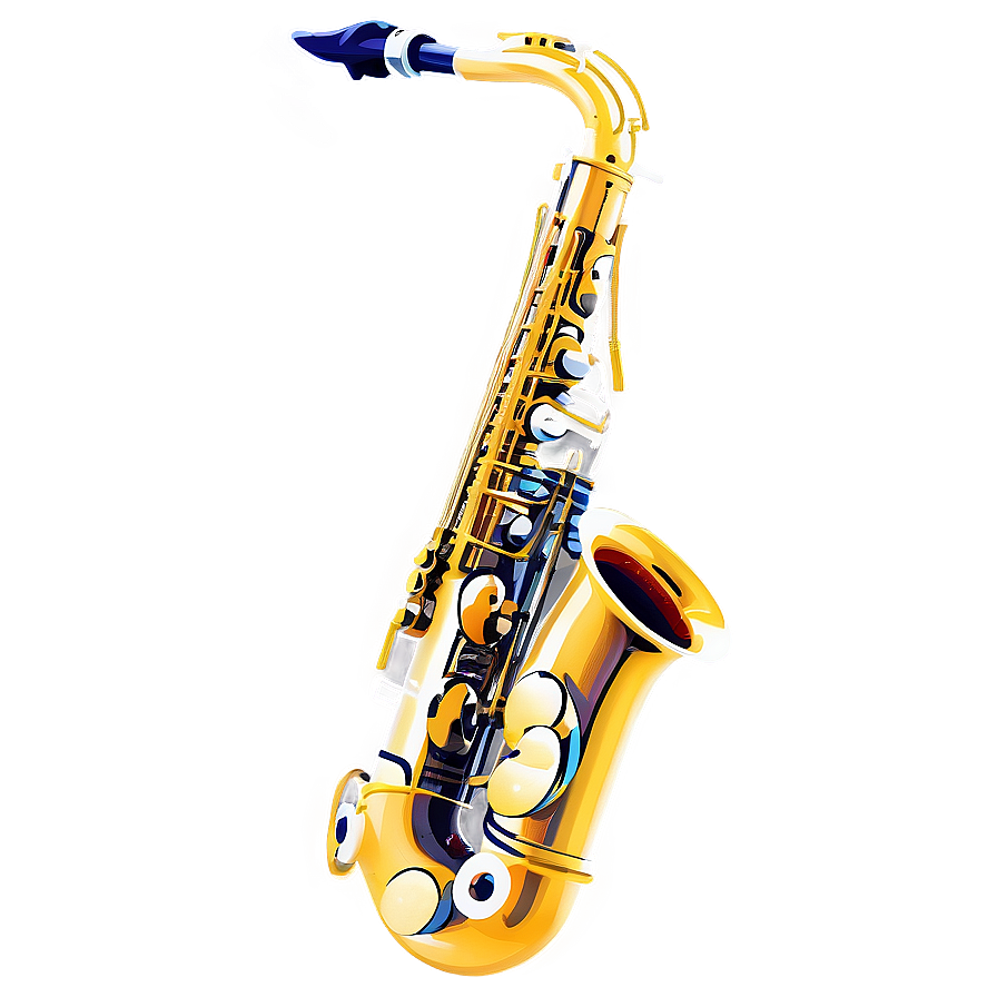 Curved Alto Saxophone Png 5