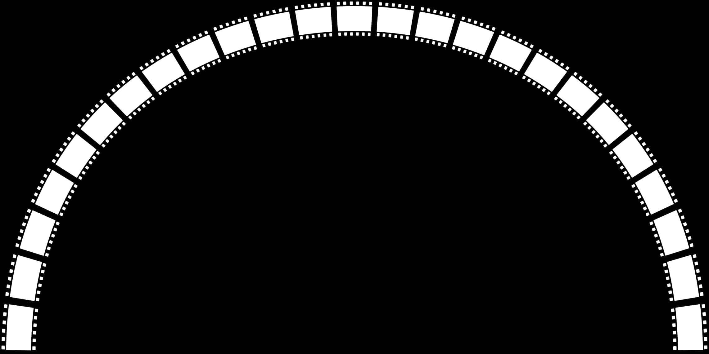 Curved Film Strip Vector