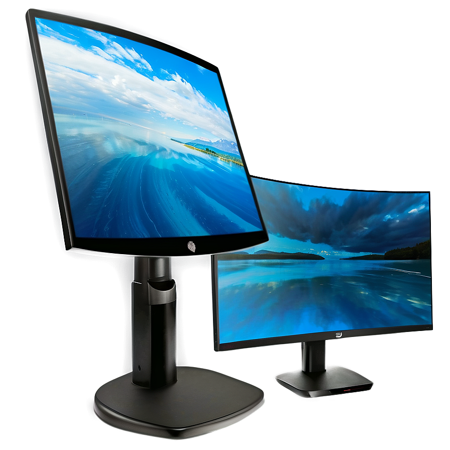 Curved Monitor Screen PNG 20 PNG image with a transparent background, free high-resolution download