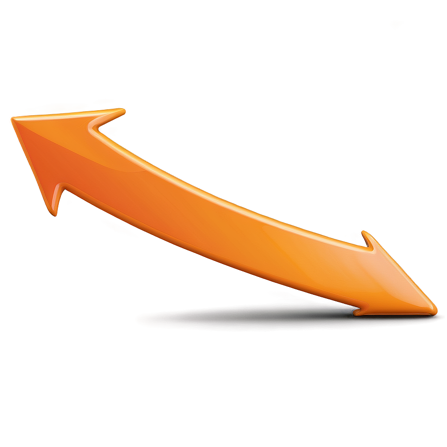 Curved Orange Arrow Png 17