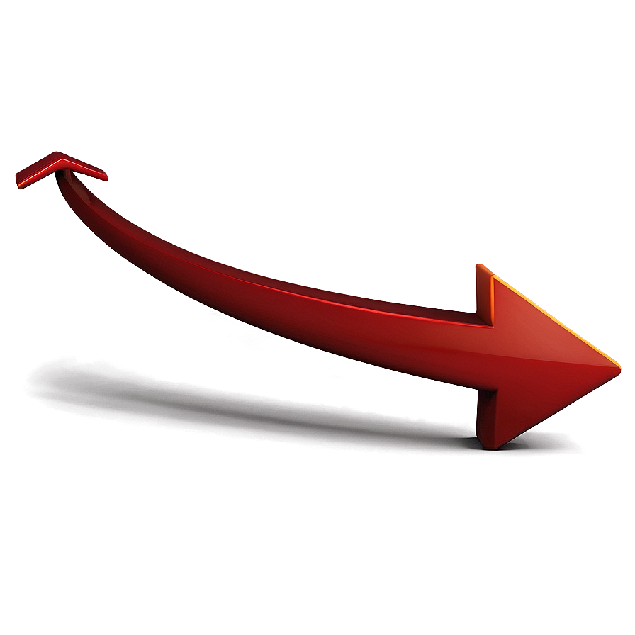 Curved Red Arrow Png 06132024