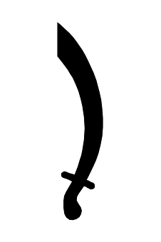 Curved Sword Silhouette