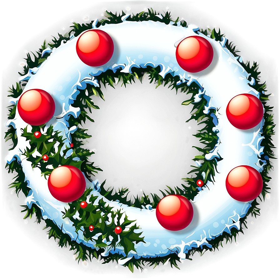 Custom Christmas Wreath Png 05232024