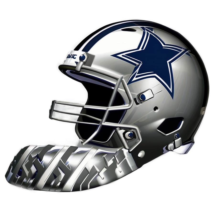 Custom Cowboys Helmet Drawing Png Tkb66