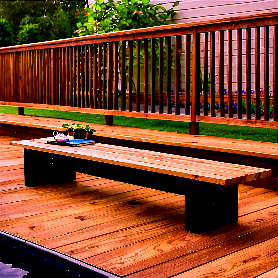 Custom Deck Bench Ideas PNG 8 PNG with transparent background