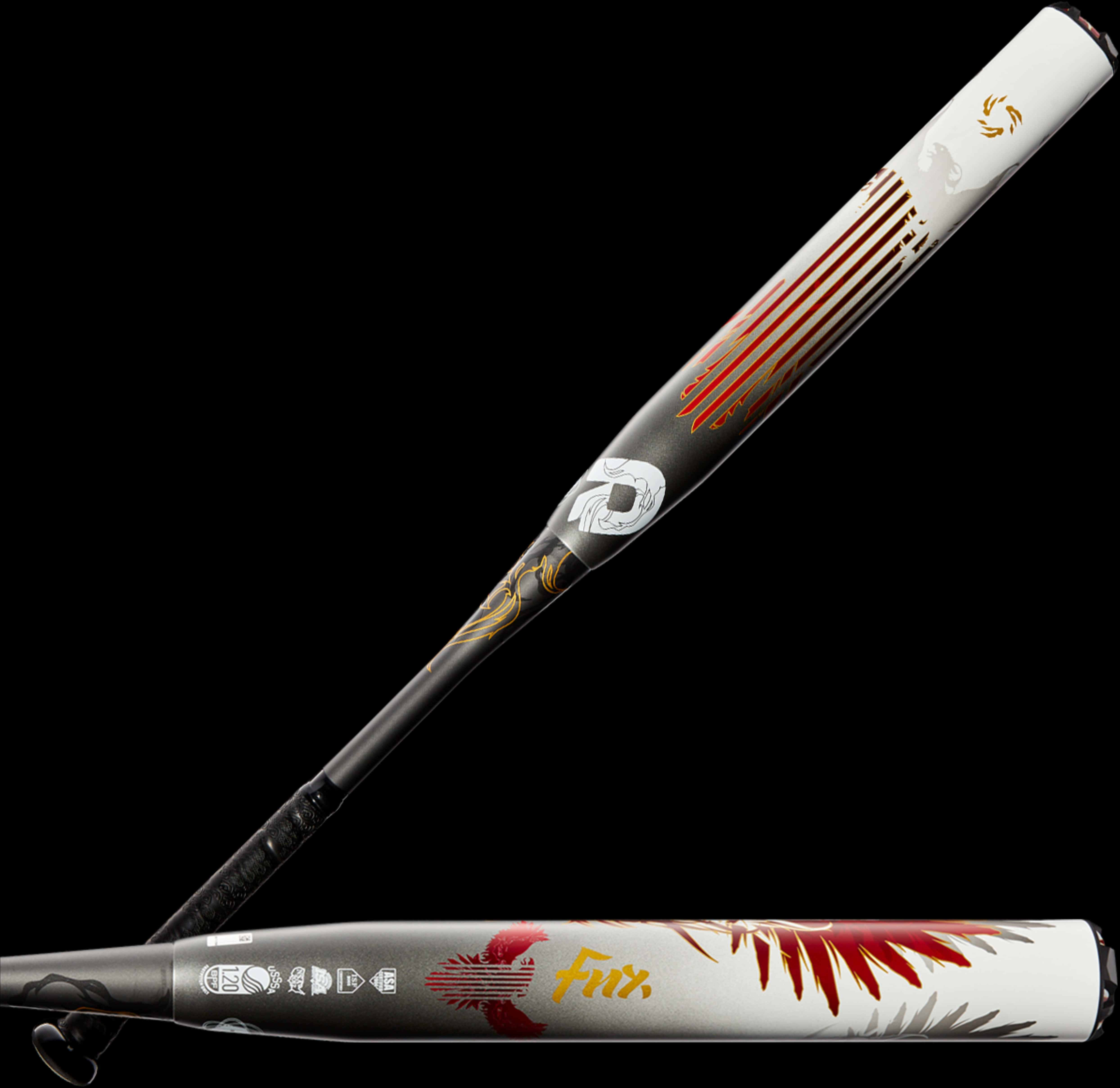Custom Designed Softball Bat PNG with transparent background