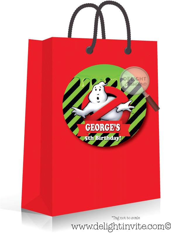 Custom Ghostbusters Birthday Gift Bag