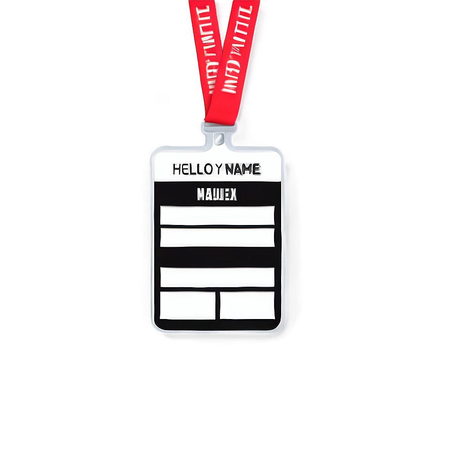 Custom Hello My Name Is Event Badge Png 76