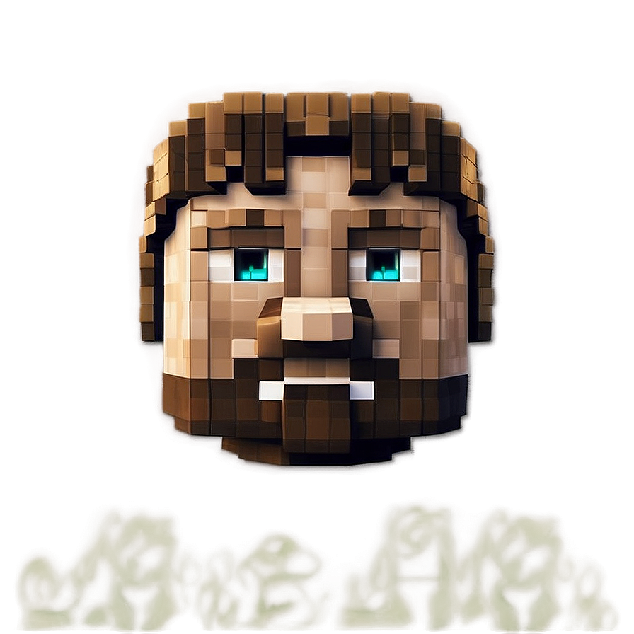 Custom Minecraft Steve Head Png 06282024