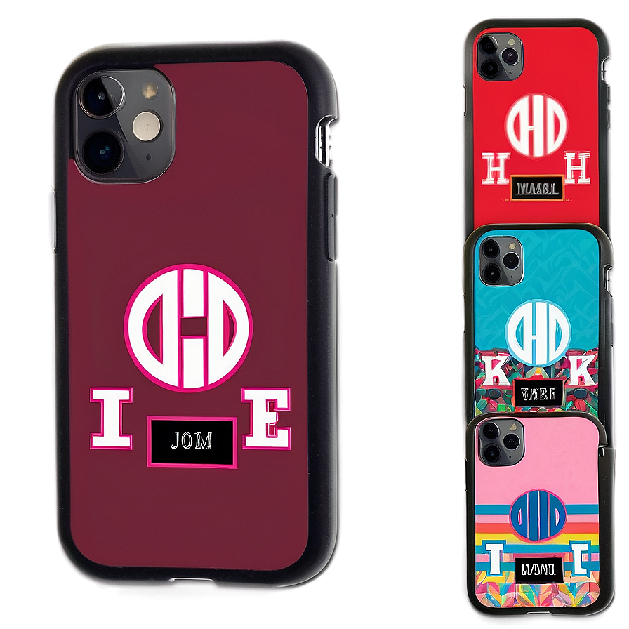 Custom Monogram Phone Case Png 67