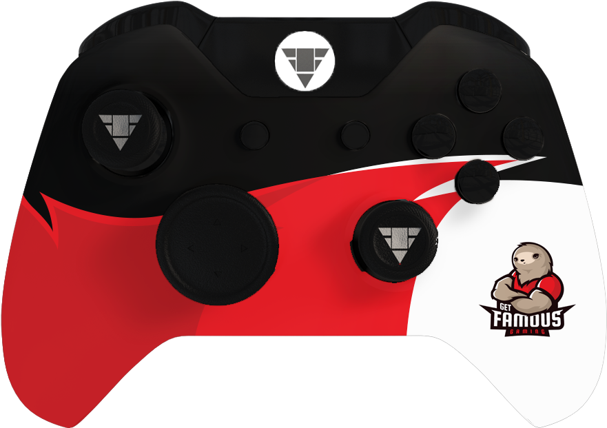 Get Famous Gaming Xbox One Controller - Aporia Customs, HD Png Download PNG with transparent background