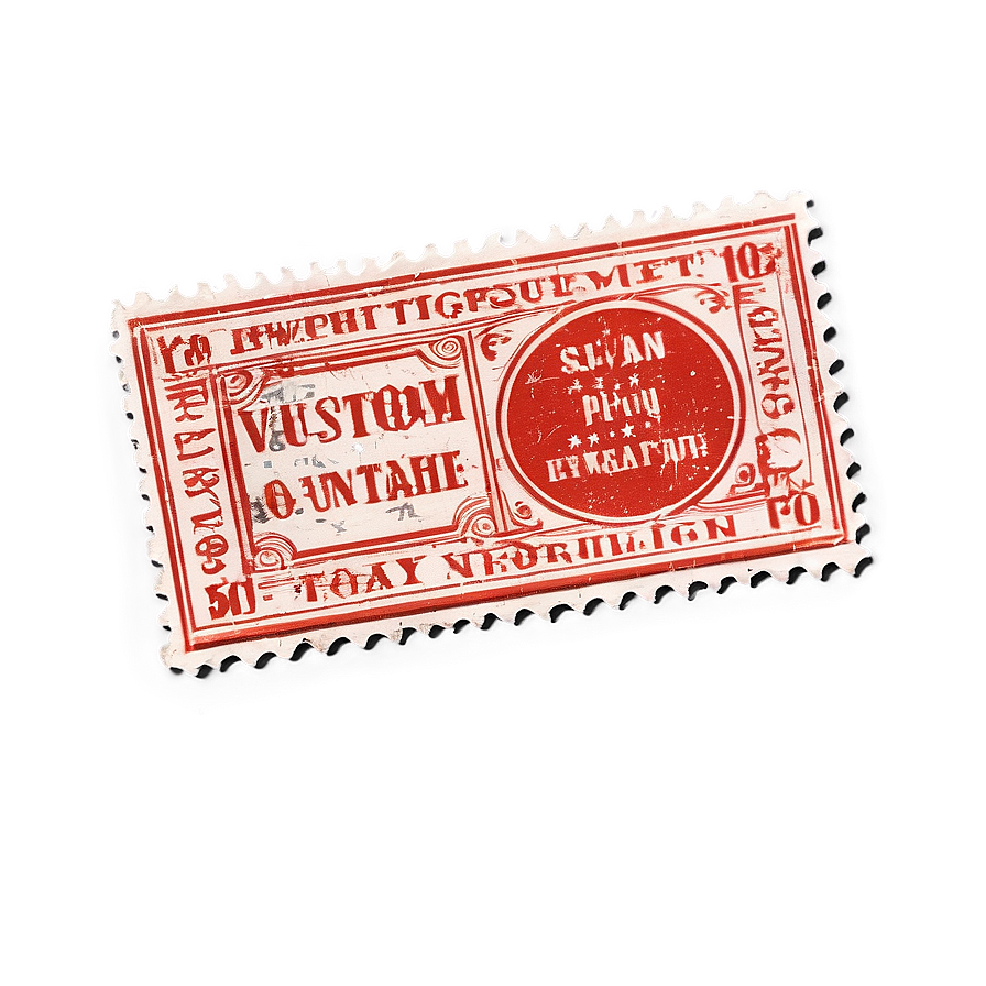 Custom Vintage Stamp Png Rfs