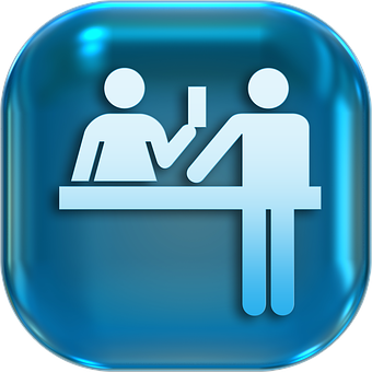 Customer Service Desk Icon PNG with transparent background