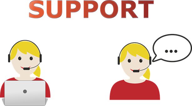 Customer Support Representatives Illustration PNG with transparent background