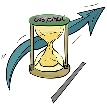 Customer Time Value Concept PNG with transparent background