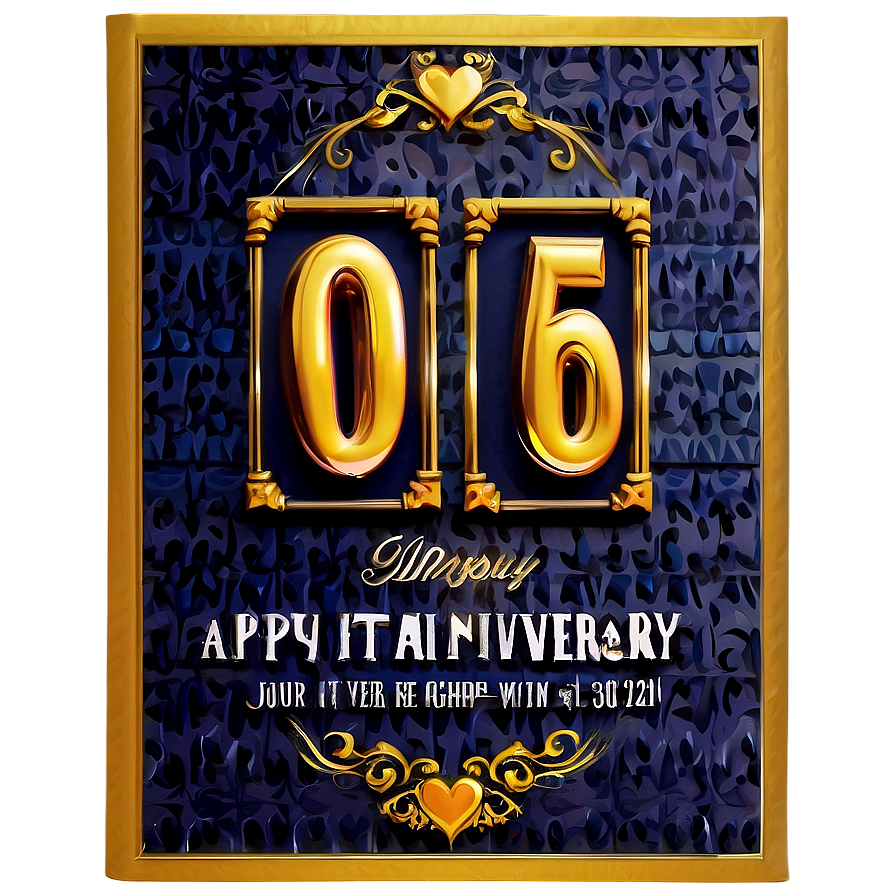 Customizable Anniversary Card Png Iip