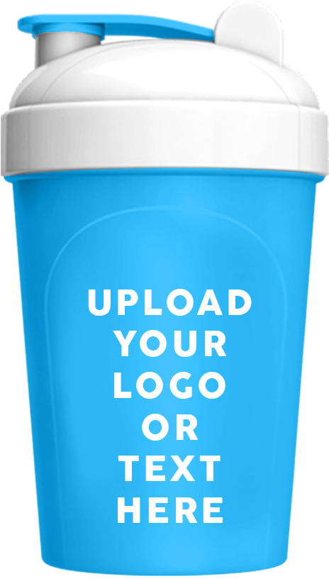 Customizable Blue Protein Shaker Mockup