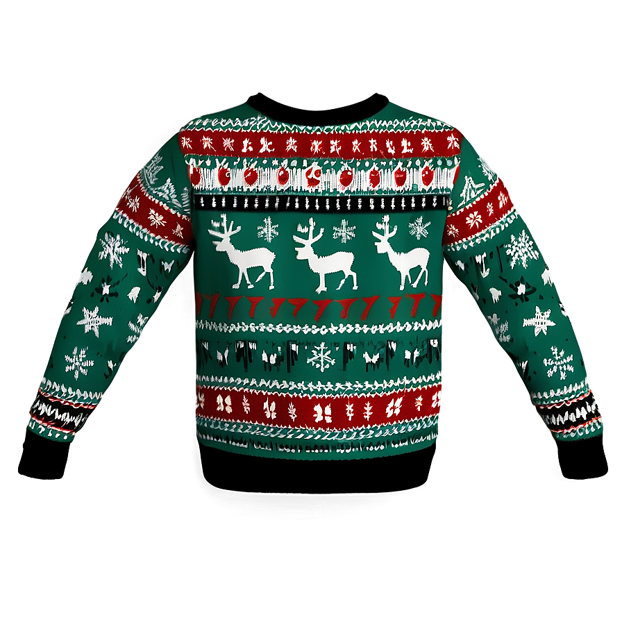 Customizable Ugly Christmas Sweater Png 45