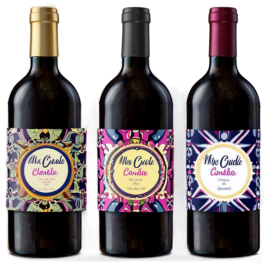 Customizable Wine Label Template Png Nay