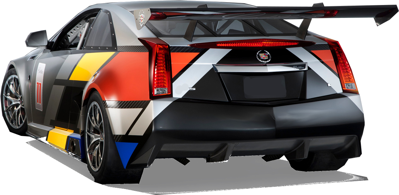 Customized Race Car Rear View