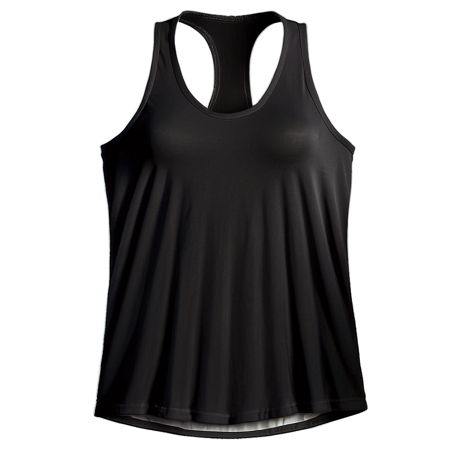 Cut-out Black Tank Top Png 06282024