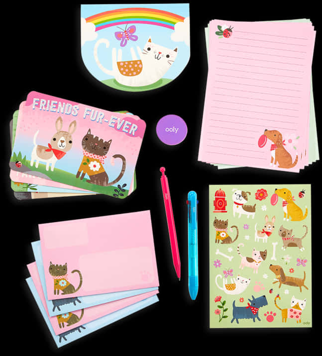 Cute Animal Stationery Set