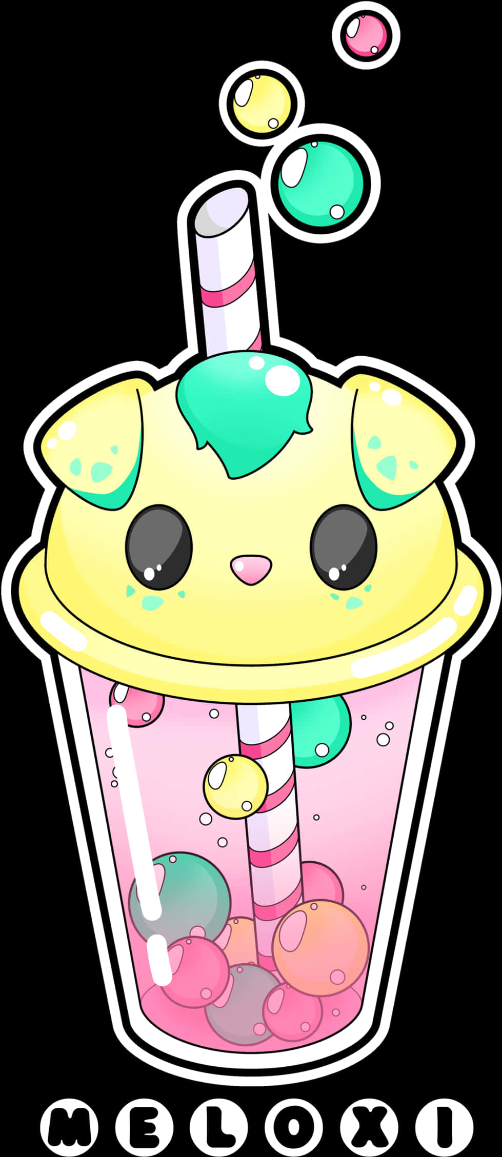 Darla Bubble Tea By Meloxi Darla Bubble Tea By Meloxi - Kawaii Cute Bubble Tea, HD Png Download PNG with transparent background