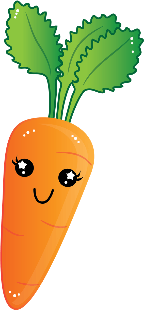 Cute_ Animated_ Carrot_ Character.png PNG with transparent background