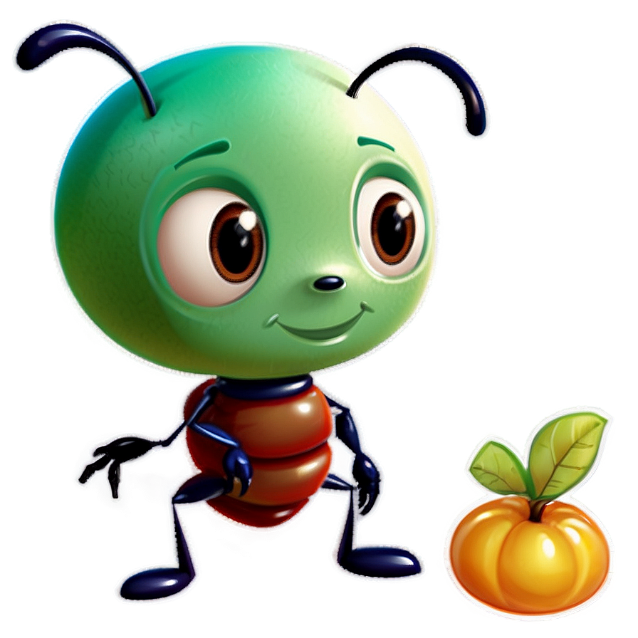 Cute Ant Character Png 05242024