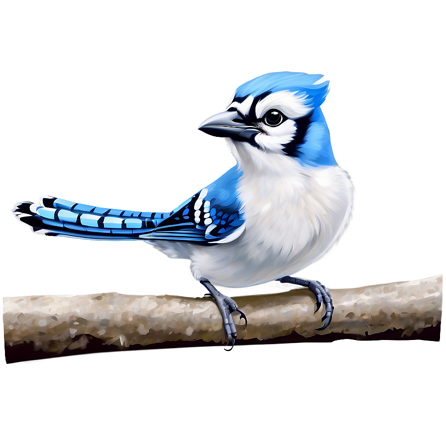 Cute Baby Blue Jay Png Jry