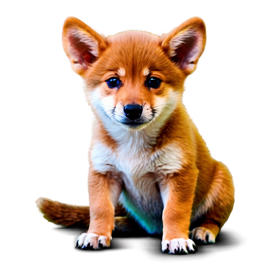 Cute Baby Dingo Png Dtf