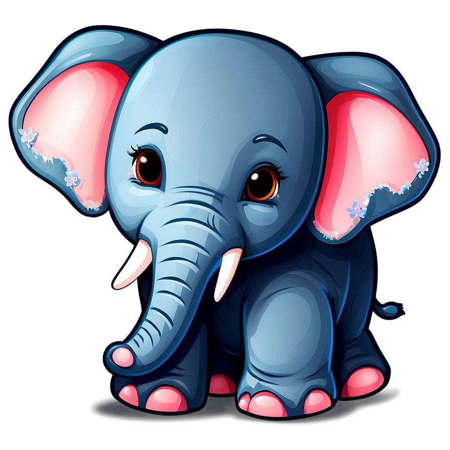 Cute Baby Elephant Illustration Png Ypt