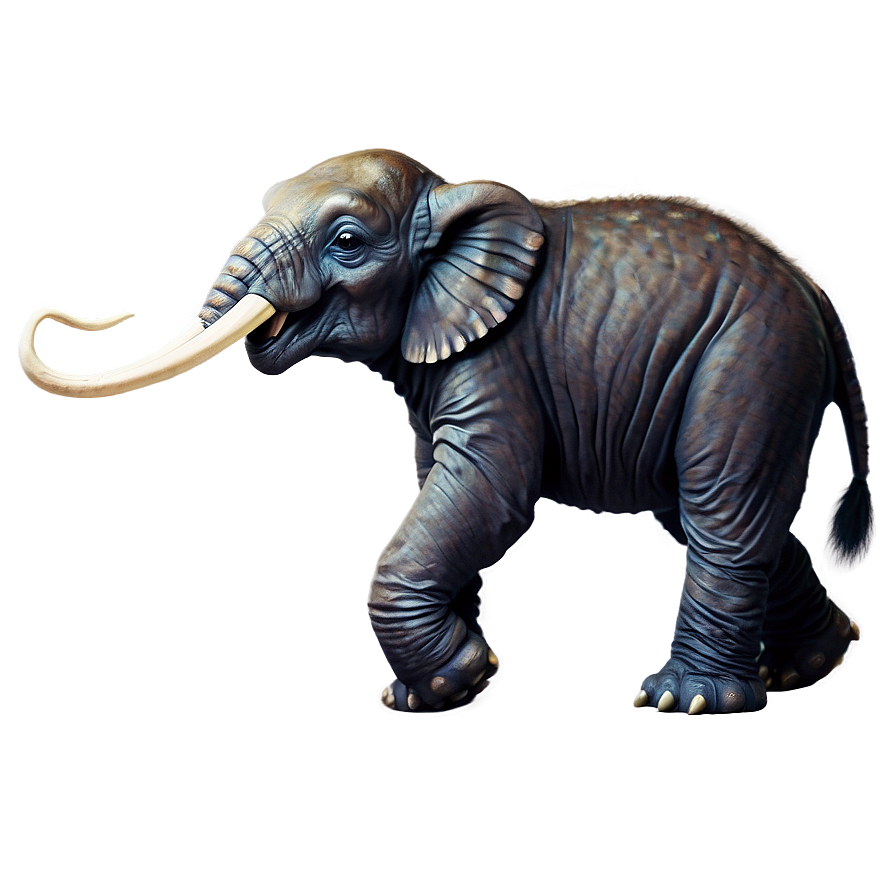 Cute Baby Mammoth Png 06252024