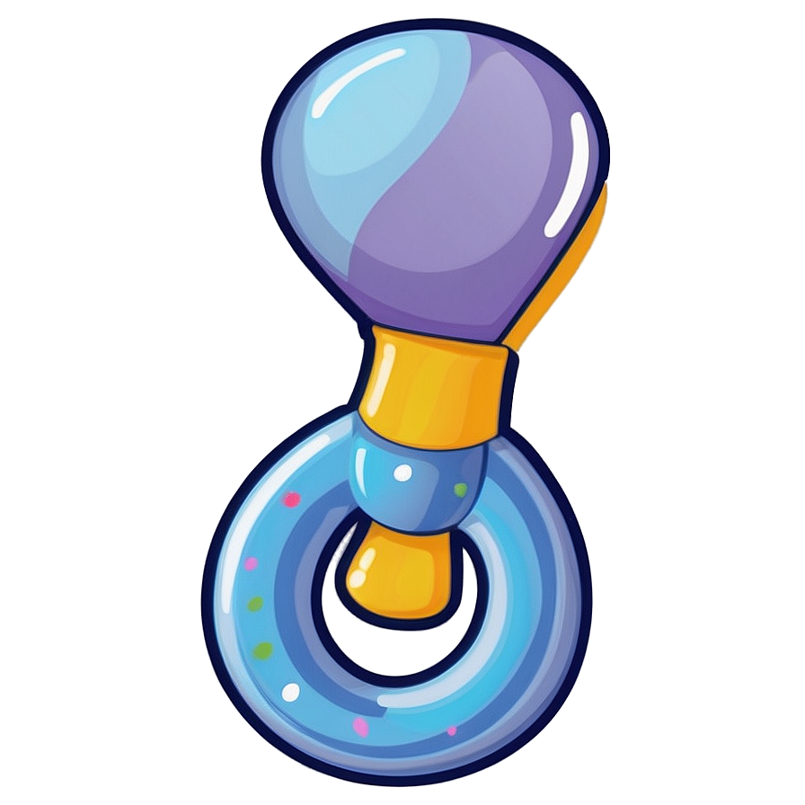 Cute Baby Rattle Clipart PNG aib PNG image with a transparent background, free high-resolution download