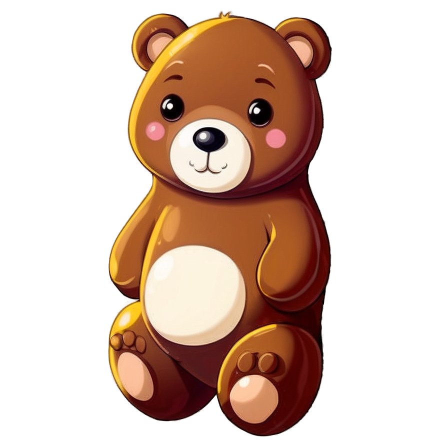 Cute Bear Character Png 05032024