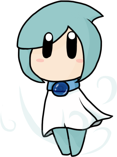 Cute Blue Haired Anime Character