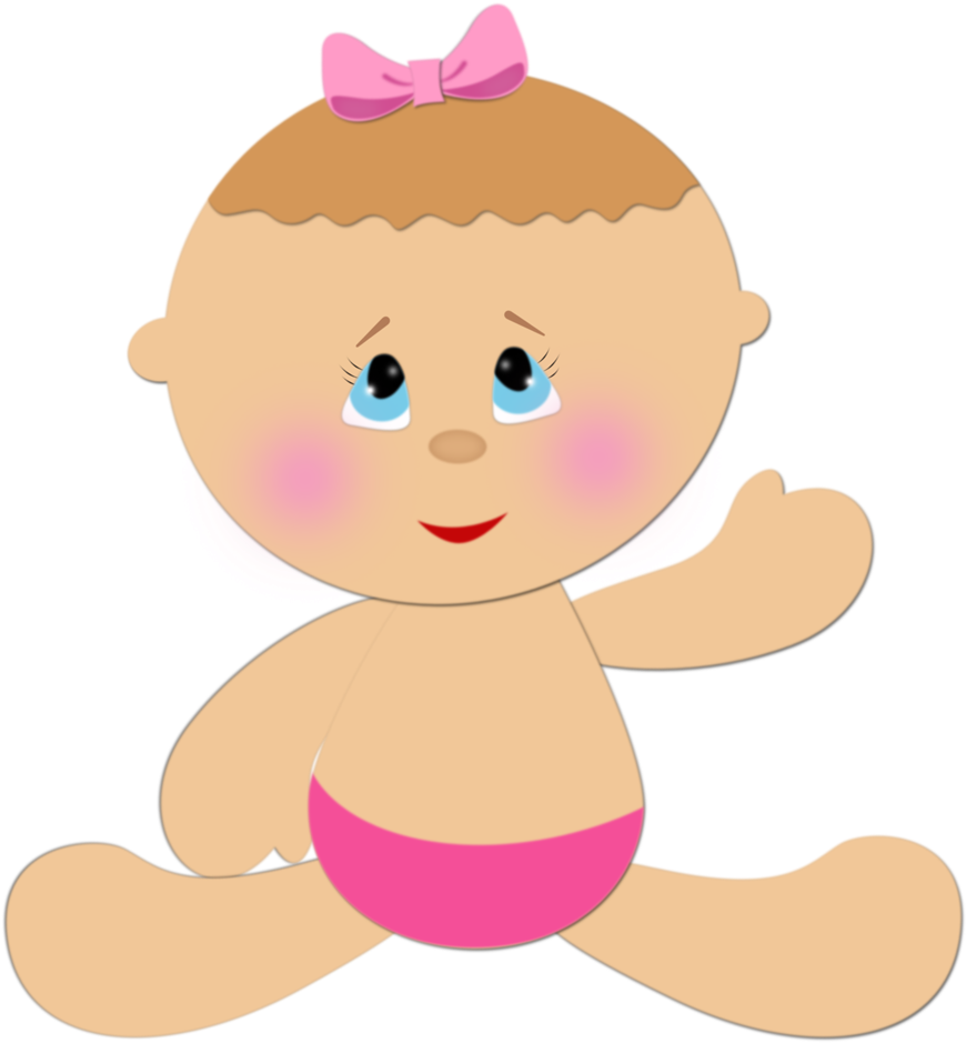 Cute Cartoon Baby Girl