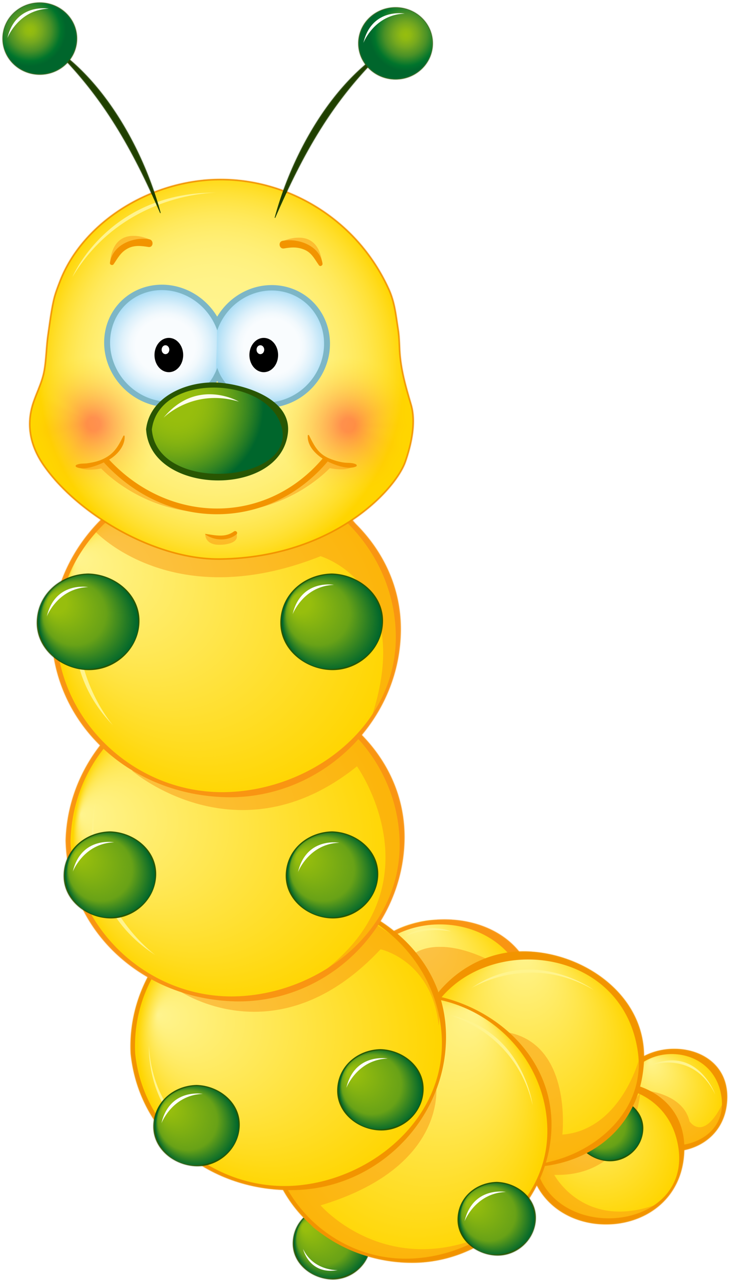 Yellow Caterpillar Rovarok Lepk - Yellow Caterpillar Clipart, HD Png Download PNG with transparent background