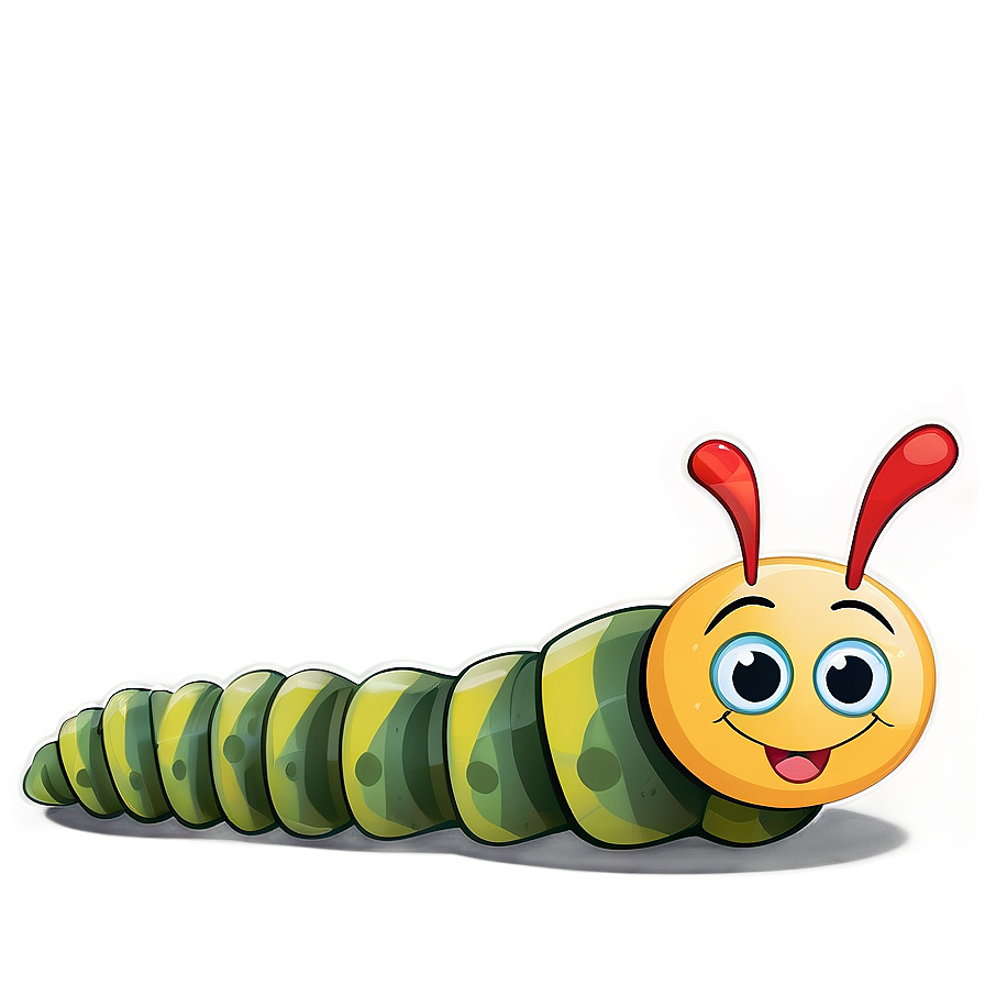 Cute Cartoon Caterpillar Png Pbw40