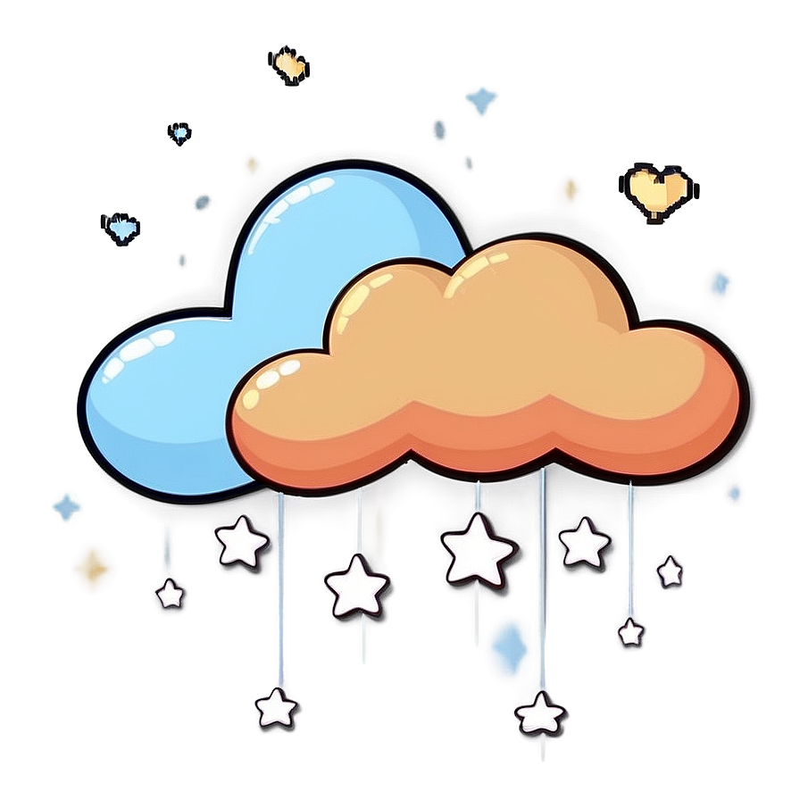 Cute Cartoon Cloud PNG ams PNG image with a transparent background, free high-resolution download