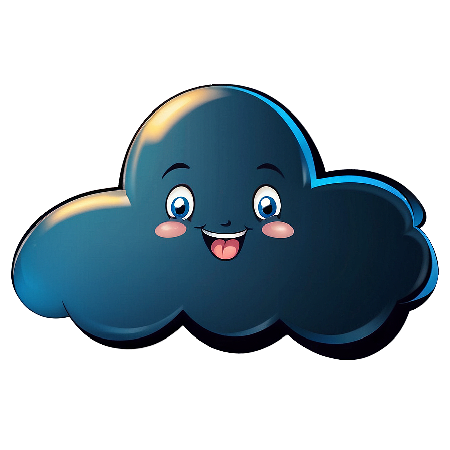 Cute Cartoon Cloud PNG fye34 PNG image with a transparent background, free high-resolution download
