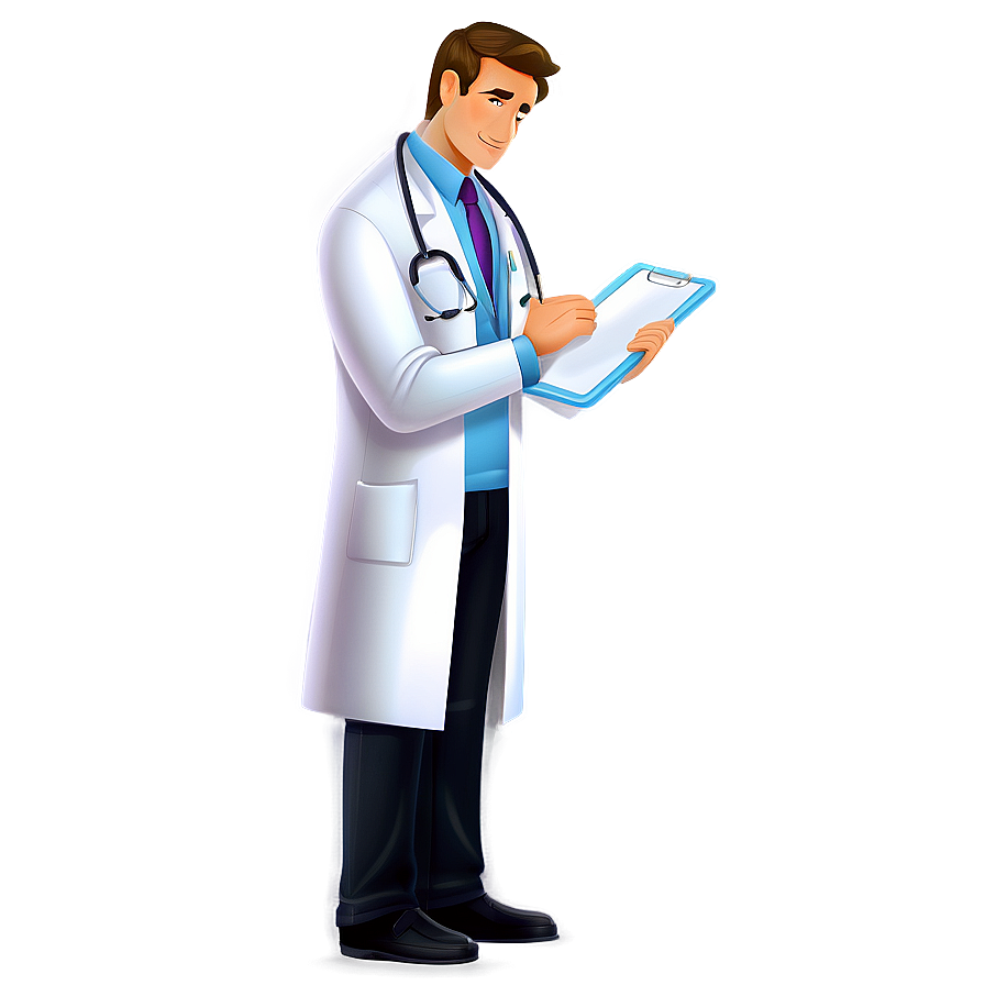 Cute Cartoon Doctor Character Png 06262024